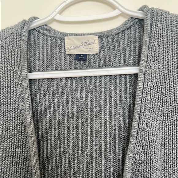 Gray Cardigan Sweater - Picture 2 of 4
